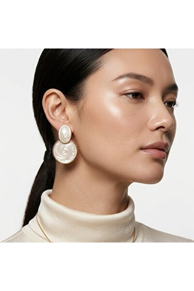 Nuveria's Seal - Enameled Swinging Round Earrings