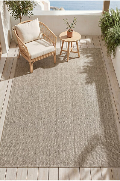 venucci home & living Larin Modern Sisal Jüt Toz Vermez Balkon Bahçe Mutfak K...