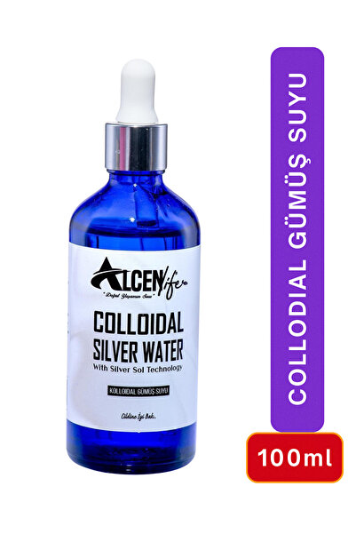 ALCEN LİFE Kolloidal Gümüş Suyu 100 mL Saf Nano Doğal Hijyen Cilt Bakım Deste...