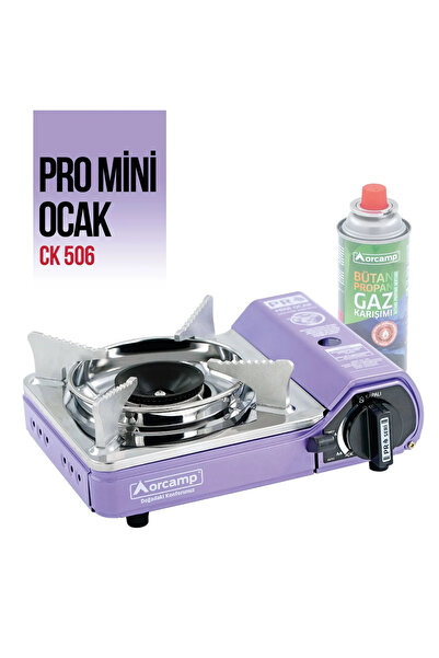 Orcamp Tekli Çantalı Mini Portatif Ocak - - Mor (CK-506)