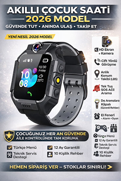 Nikadu Q19 Akıllı Çocuk Takip Saati, Sim Kartlı Arama, Kameralı, S.o.s Ve Giz...