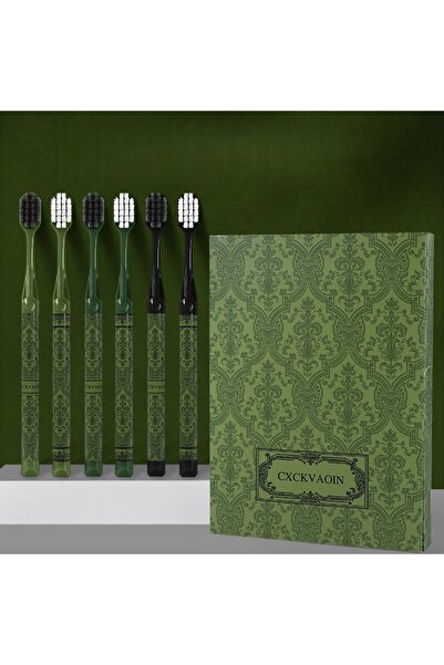 Choice 6PC 6 PC New Forest Series Soft Adult Toothbrush Gift Box With Wide He...