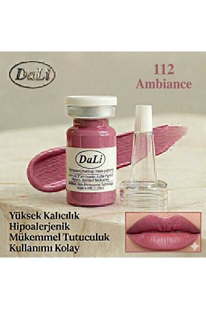 Dali Kalıcı Makyaj Boyası Nude Pembe 112 Ambiance – PMU Uyumlu Profesyonel Pi...