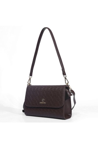 Aigner AgNew Letter Print Vintage Tote Bag Casual Women's Shoulder Bag