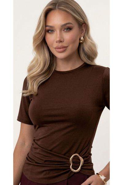 Lufthimm ΝΕΑ ΓΥΝΑΙΚΕΙΑ ΜΠΛΟΥΖΑ ΜΕ ΚΟΥΜΠΩΤΗ ΠΡΟΣΦΥΣΗ ΣΤΗ ΜΕΣΗ ΚΑΙ ΚΟΝΤΟ ΜΑΝΙΚΙ...