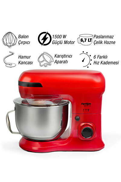 Fantom Nfest Hm 1500 Stand Mixer - Kırmızı