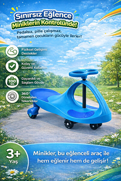 Genel Markalar Swing Car Karınca Kaykay Mavi