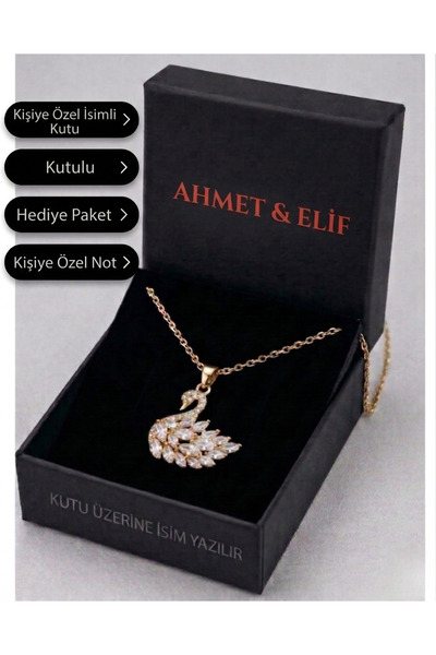 316L Non-darkening Steel Necklace Stainless Swan Model Women's Necklace