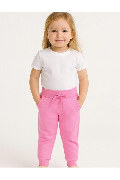 OrganicKid Unicorn Kız Çocuk Pembe Eşofman Altı