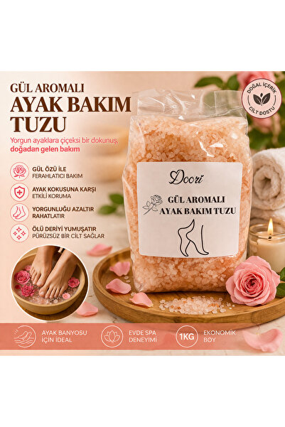 GELDİMİCOM Gül aromalı Ayak Bakım tuzu banyo tuzu rahatlatıcı ayak tuzu koku ...