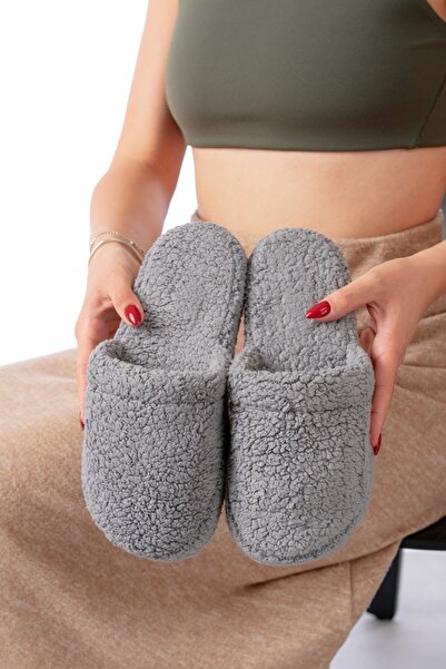 Slipcat Lamb Fabric Wool Silent Sole Γυναικείες Παντόφλες Παντόφλες εσωτερικο...