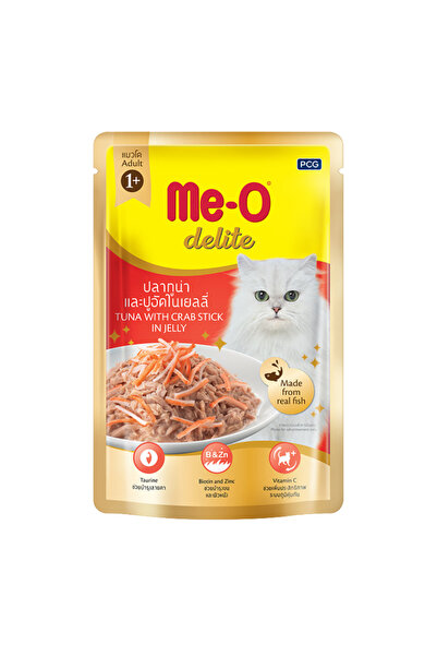 me-o Delite Pouch Ton Balıklı ve Palamutlu Yetişkin Kedi Konservesi 70 gr