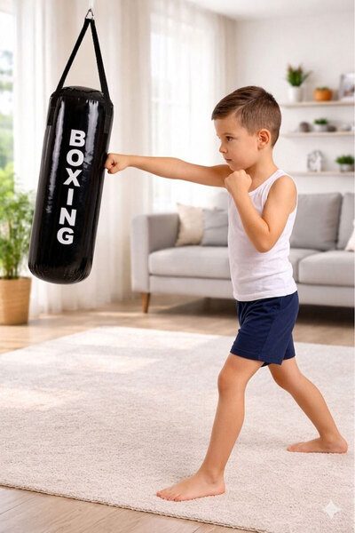 Spor Byfit 53 Cm X 20 Cm Siyah Çocuk Boks Kum Torbası