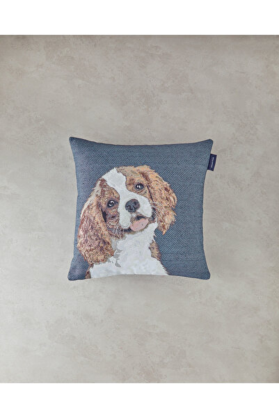 English Home Blue King Charles Tapestry Throw Pillow Cover
