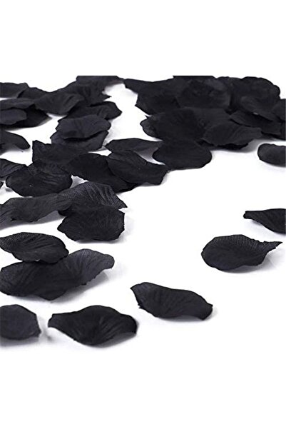 partidolu Siyah Renkli Gül Yaprağı Şekilli Kumaş Konfeti 144 Lü 1 Paket