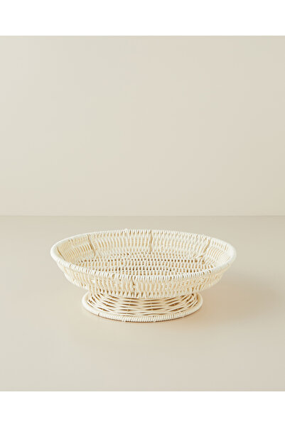 English Home Coastlinear Plastik Kek Standı 30x9 cm Krem