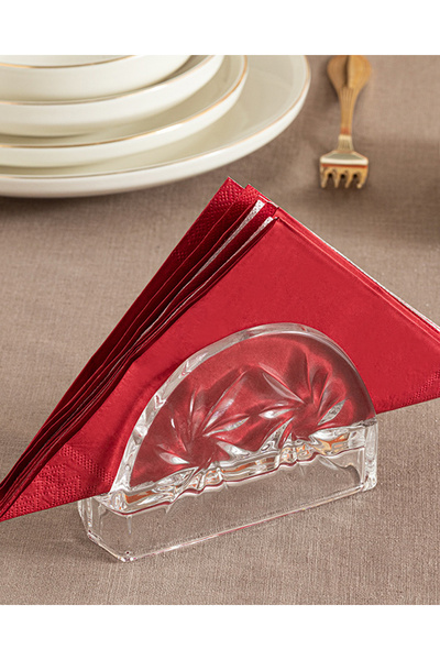 English Home Θήκη χαρτοπετσέτας Cross Cam 13x9 εκ. Διαφανής