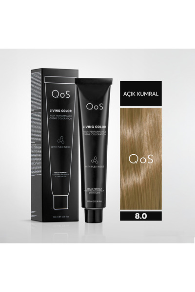 QOS LIVING COLOR 100 ML LIGHT BLONDE 8.0