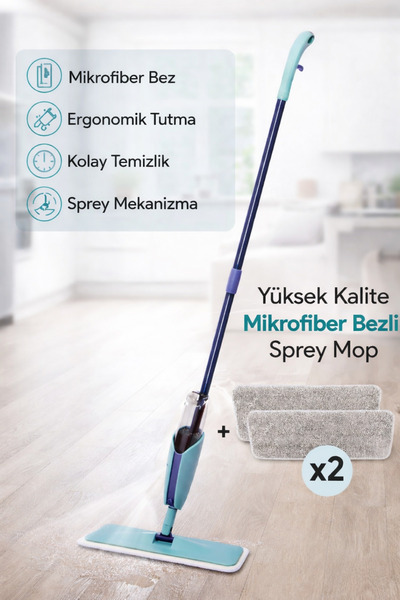 MOPPAK 360 Derece Dönen Premium Yüksek kaliteli Spray Mop