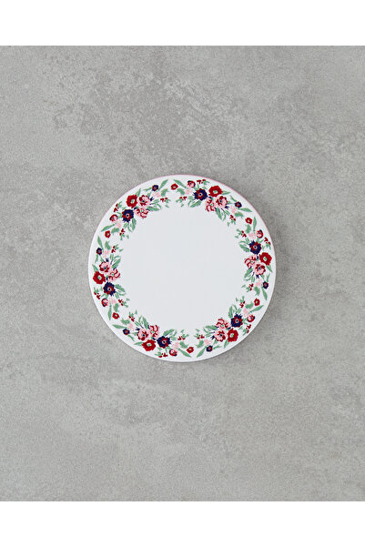 English Home Vespera Ceramic Coaster 11 cm White - Pink