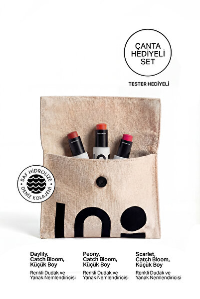 INO Cosmetic Catch Bloom Pocket Scarlet , Peony, Daylily Stick Ruj & Allık - ...