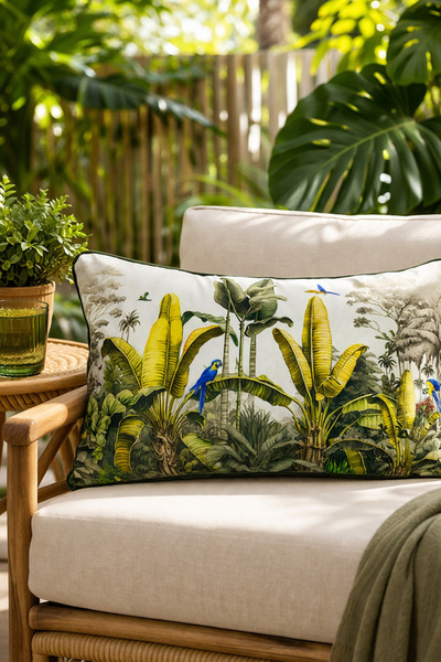 ASDİVA Διακοσμητική Κουβέρτα Ριχτάρι Μοτίβο Φυτού 40x60