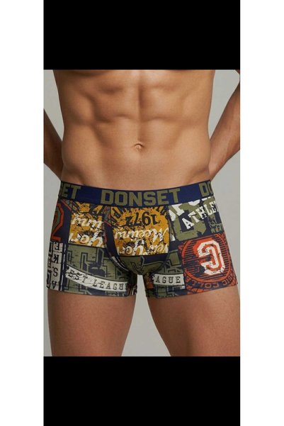 donset Men's Patterned Boxer Shorts - 6-Pack Special Wrapped Gift Box