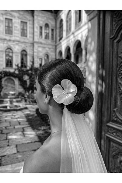 Lily and Bride Sedefli Yapraklı Gelin Toka Nişan Düğün Gelin Saç Aksesuarı Sa...