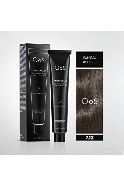 QOS LIVING COLOR 100 ML MEDIUM BLONDE ASH IRISE 7.12