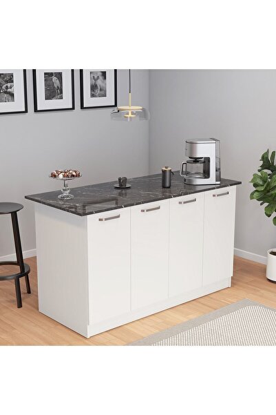 UMGMOBİLYA Patentli160lık Benzila Bendir Mutfak Adası,ada Mutfak,çok Amaçlı M...