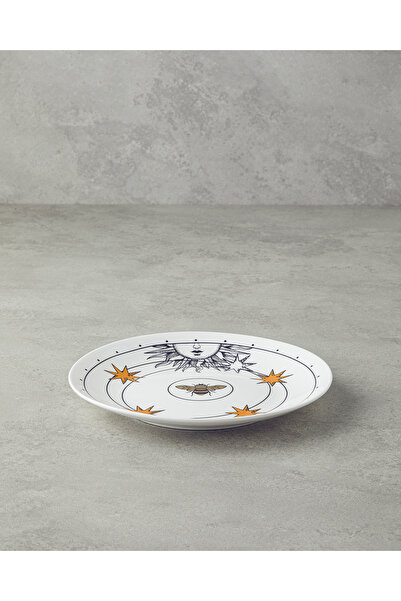 English Home Talisman Spirit New Bone China Pasta Tabağı 20 cm Siyah-Beyaz-Gold