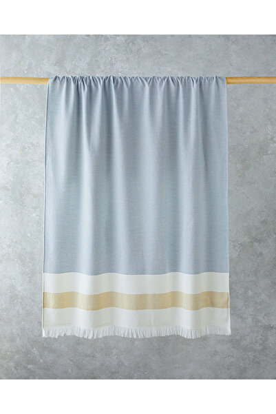 English Home Πετσέτα θαλάσσης Poti βαμβακερή ριγέ 90x150 εκ. Εκρού-Μπλε-Κίτρινο