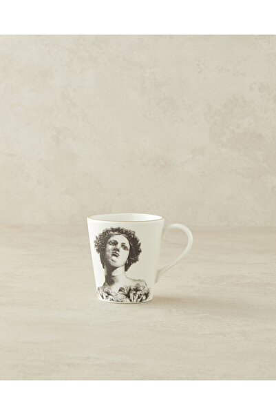 English Home Hera Porselen Kupa 255 ml Siyah - Beyaz