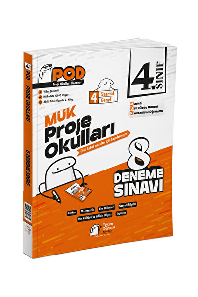 Eğitim Deposu Yayınları 4. Sınıf MÜK Proje Okulları Deneme Sınavı Eğitim Depo...