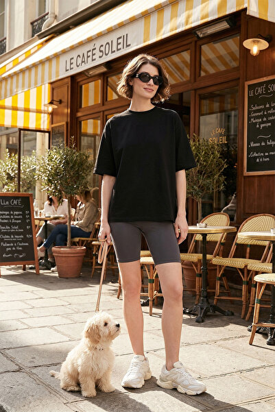 Lela Μπλουζάκι Stretch Oversize Fit Crew Neck T SHIRT 5865911