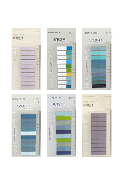 sibga tasarım 6 τεμάχια 1200 φύλλα Postit Post-it Post It. Σελιδοδείκτης Σημε...