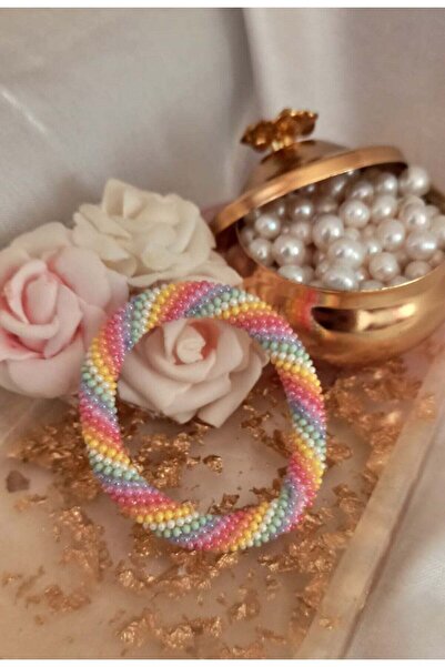 İnci Mode Pastel Design Handmade Bracelet Bohemian Style Pastel One Size