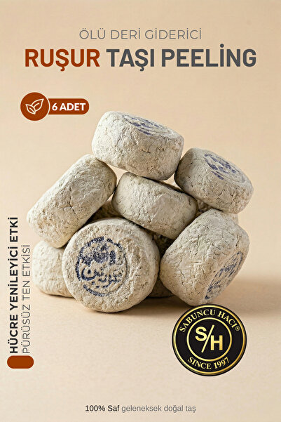 Sabuncu Hacı Orijinal Ruşur Taşı (Sefidab) - 7'li Paket | Doğal Yüz ve Vücut ...