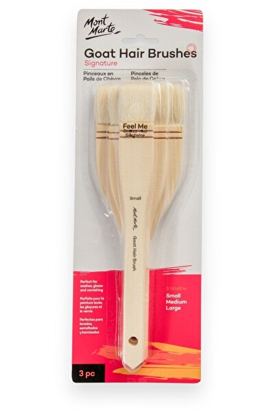 Mont Marte Σετ πινέλων MM 3 τεμαχίων - Υπογραφή από τρίχες κατσίκας