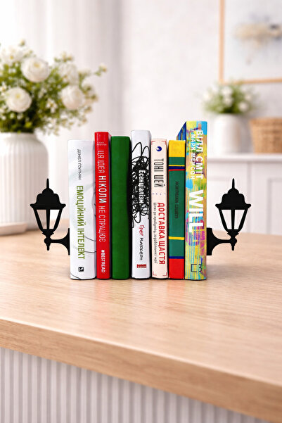 VENON 2 Τεμάχια ΜΑΥΡΟ ❤️ Φωτιστικό δρόμου ❤️ Μεταλλική θήκη βιβλίων Διακοσμητ...