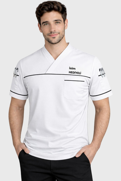 Üniformanya İsim Hediyeli Aşçı Ceketi İsimli Şef Ceketi İsim Nakışlı Aşçı Kıy...