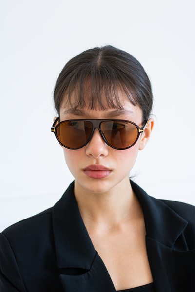 Zealous Women's Brown Sunglasses