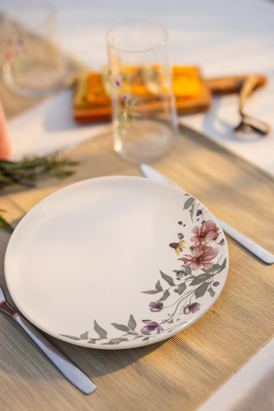 Rakle Darrel Ceramic 4-Piece Serving Plate Set 25.5 cm