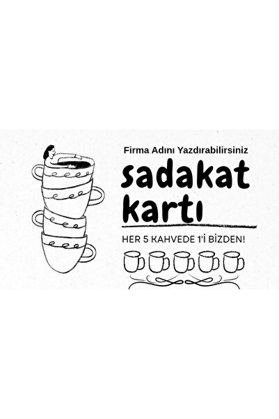 İnci Mode Kafe Sadakat Kartı Promosyon Hediye Kartı 20 Adet