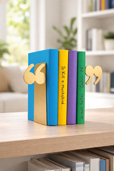 VENON 2 ΤΕΜ. MAT GOLD SPECIAL SERIES ""NAIL Mark"" Μεταλλικό Στήριγμα Βιβλίων...