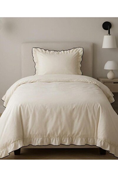 DB Σετ Παπλωματοθήκη για Μονόκλινο 100% Βαμβάκι με Σχέδιο Καρδιά και Φιόγκο, ...