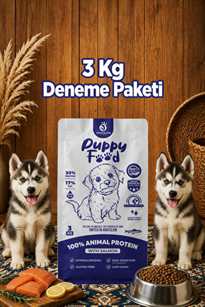 Anatolion Pet Foods Anatolion Yavru Eklem Destekli Somonlu Super Premium Pupp...