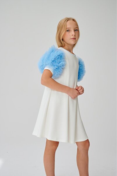 Lia Lea BG Store Λευκό φόρεμα για κορίτσια