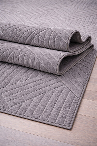 KEVLİNE Kevline Home Modern Dekoratif Halı Kaymaz Taban Yıkanabilir Salon Halısı