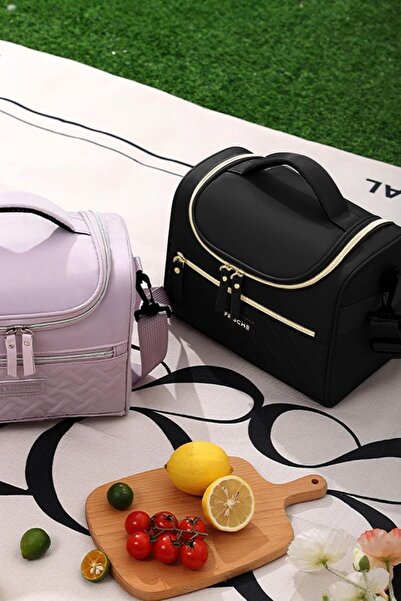 Ecrou 8L Ultra Thick Insulated, Leakproof Black Lunch Bag